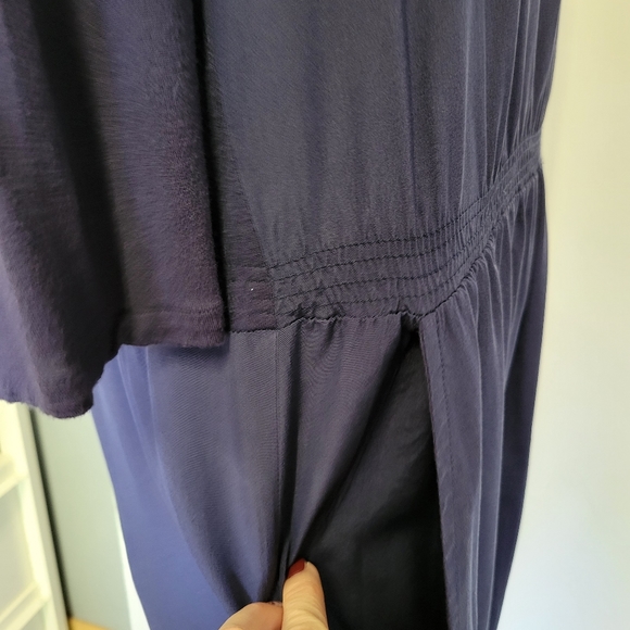 Tibi Silk Blend Navy Long Sleeve Casual Streetwear Drop Waist Dress Size‎ S - Picture 8 of 8